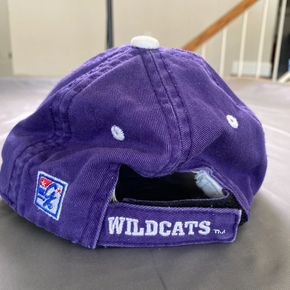 K-STATE infant/toddler hats. Lot of 2. Purple w/White‎ embroidered logo